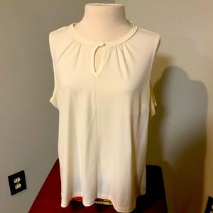 Lane Bryant Cream Sleeveless top